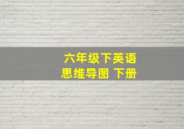 六年级下英语思维导图 下册